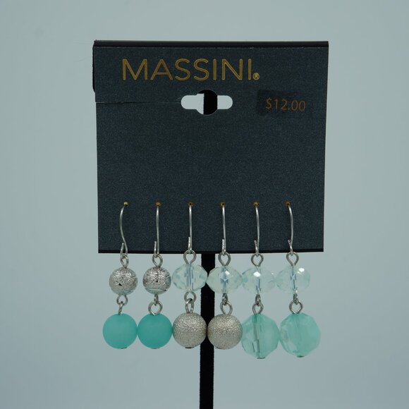 Massini Collection Earring Mega Set – 6 Pairs | Gold & Blue Tones | Affordable - Picture 9 of 9